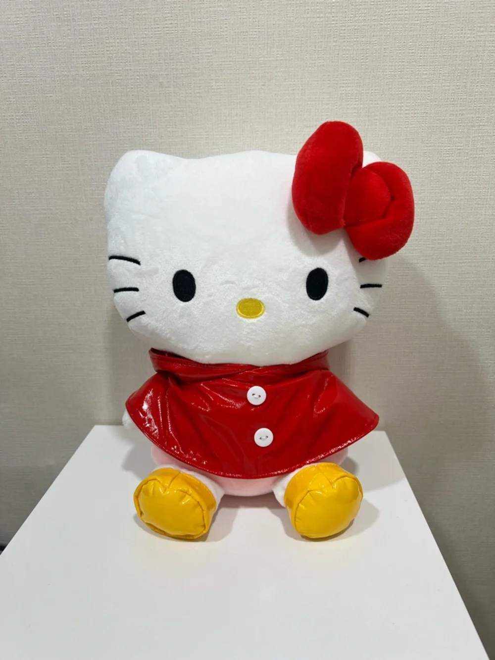 Sanrio Hello Kitty Red Raincoat 11” Rainy Days Plush Collectible Korea Exclusive